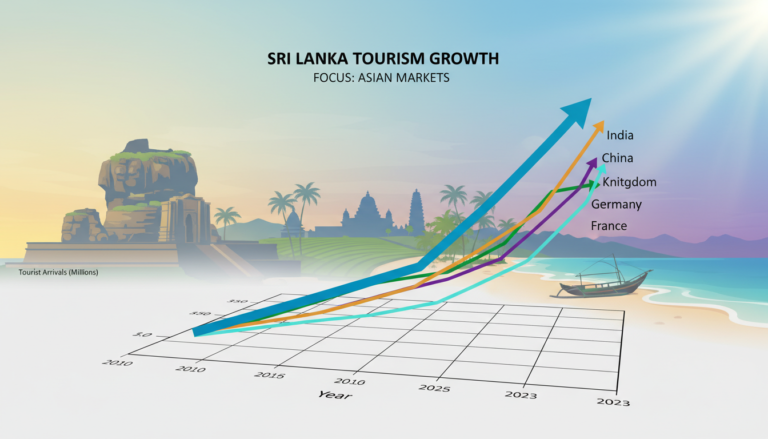 India Leads Sri Lanka Tourist Arrivals as Asian Markets Grow