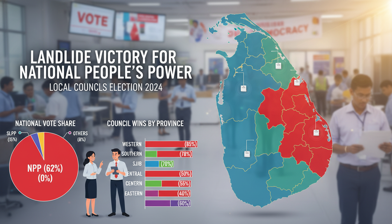 Sri Lanka Local Government Election NPP Secures Major Victory Across Councils